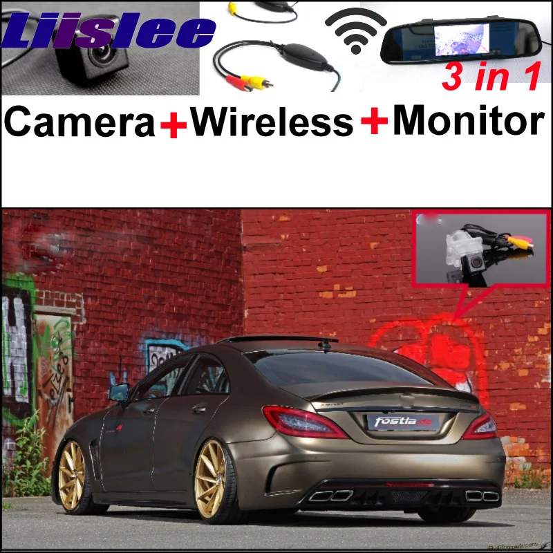 Для Mercedes-Benz CL MB W216/CLS W218 специальные Wi-Fi Камера + Беспроводной приемник + зеркало Экран 3in1 резервного копирования парковка Системы