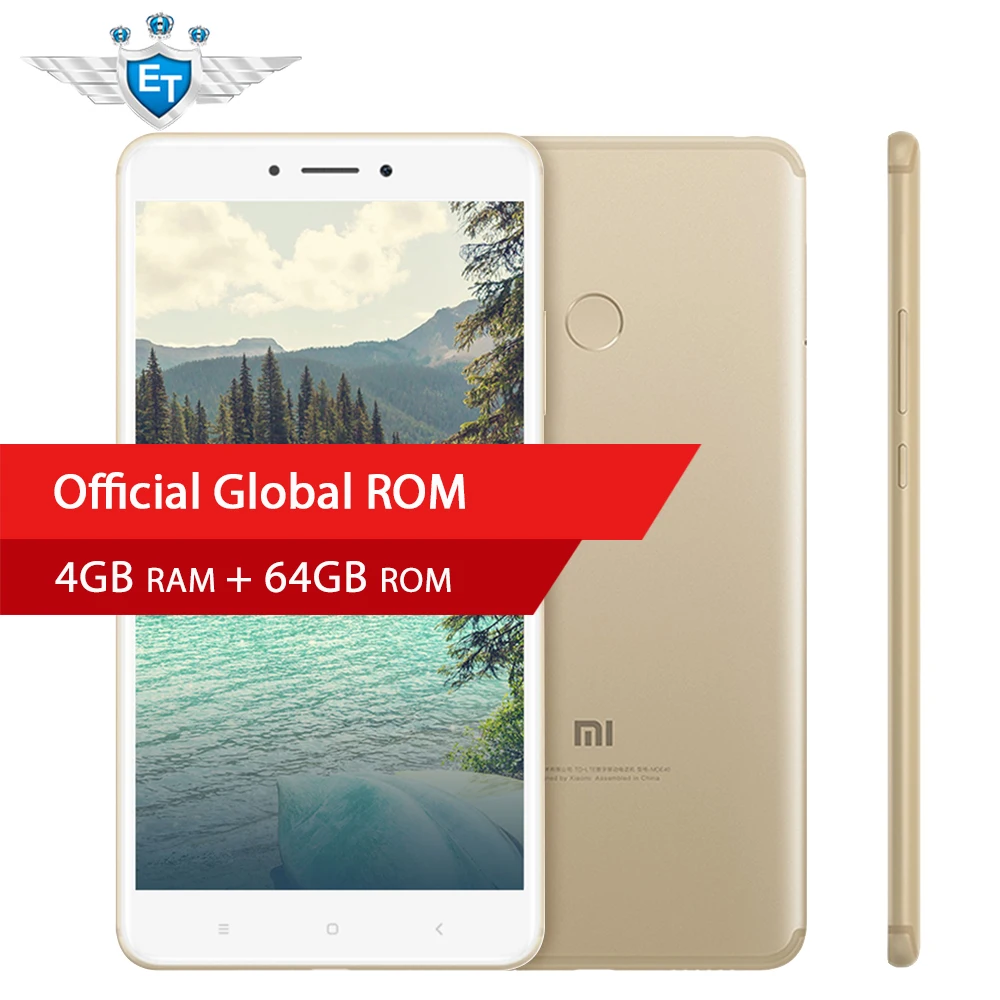 Оригинальный Xiaomi Mi Max 2 мобильный телефон 4 ГБ Оперативная память 64 Phablet Snapdragon 625 Octa