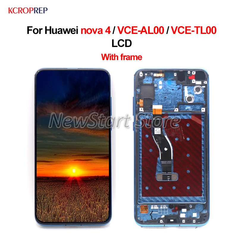 

For Huawei nova 4 VCE-AL00 VCE-TL00 LCD Display Touch Screen Digitizer Assembly 6.4" For Huawei nova 4 lcd Replacement Accessory