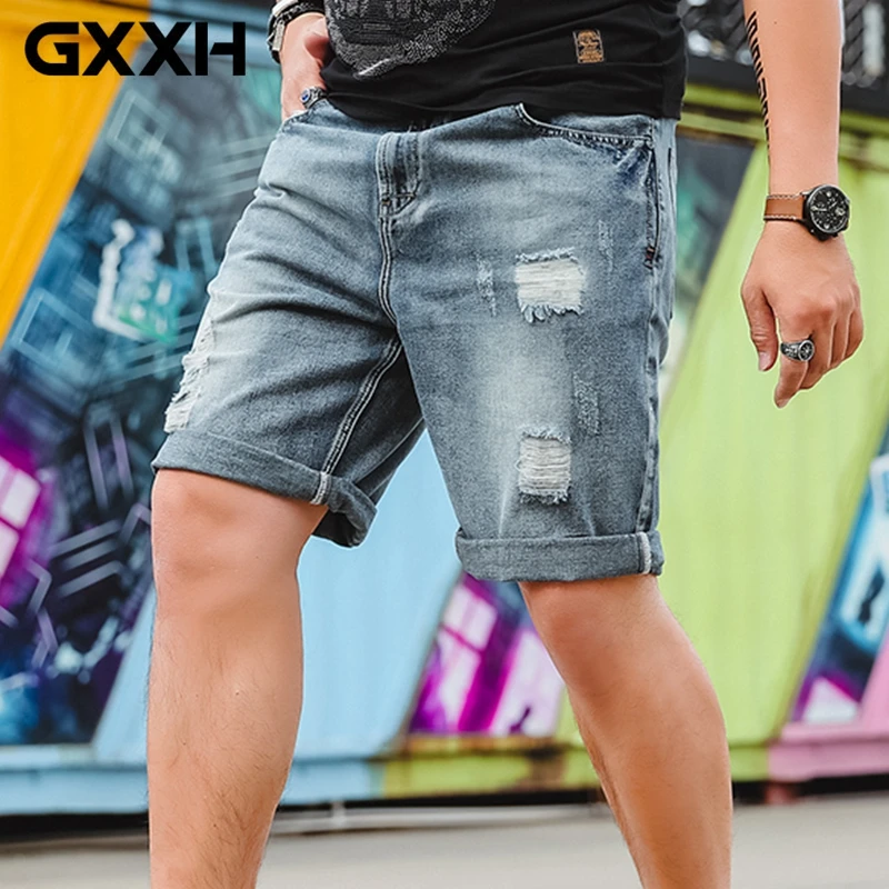 GXXH Mens Multi style Plus Size 30 46 Big and Tall Mens Ripped Stretch