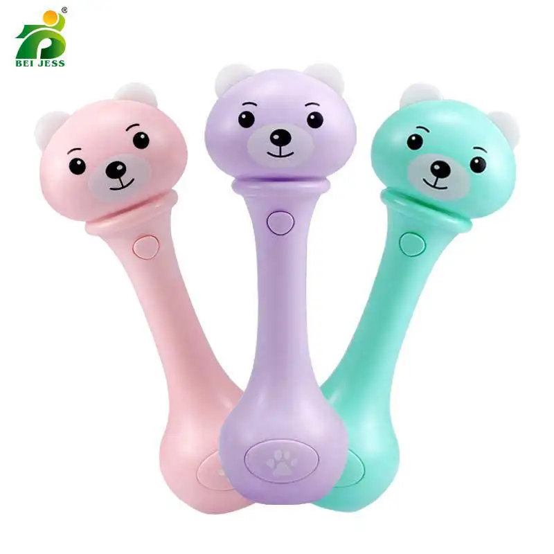 BEI JESS newborn baby dynamic rhythm sand hammer puzzle sound and light hand bell musical toys | Игрушки и хобби