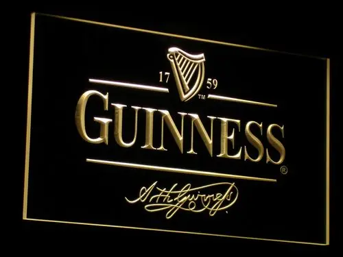 Светодиодные неоновые световые вывески для пивных клубов a057 Guinness Alec Arth|sign led|sign