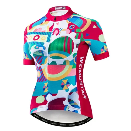 Спортивная кофта weimostar для мотоспорта женская летняя футболка с коротким рукавом для велосипеда MTB Джерси быстросохнущая велосипедная Одежда для велоспорта Майо Ciclismo - Цвет: CF2203