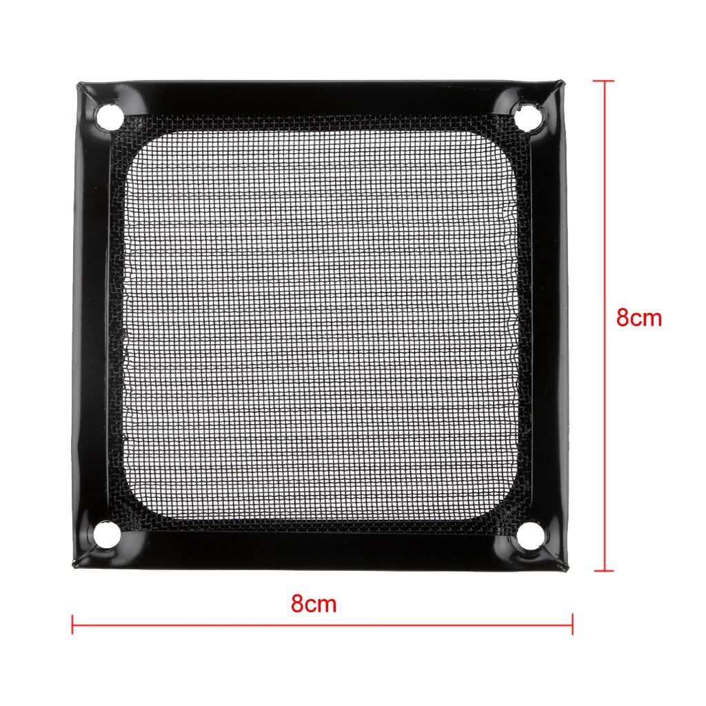 80mm Dustproof Case Fan Dust Filter Guard Grill Protector Cover PC Computer