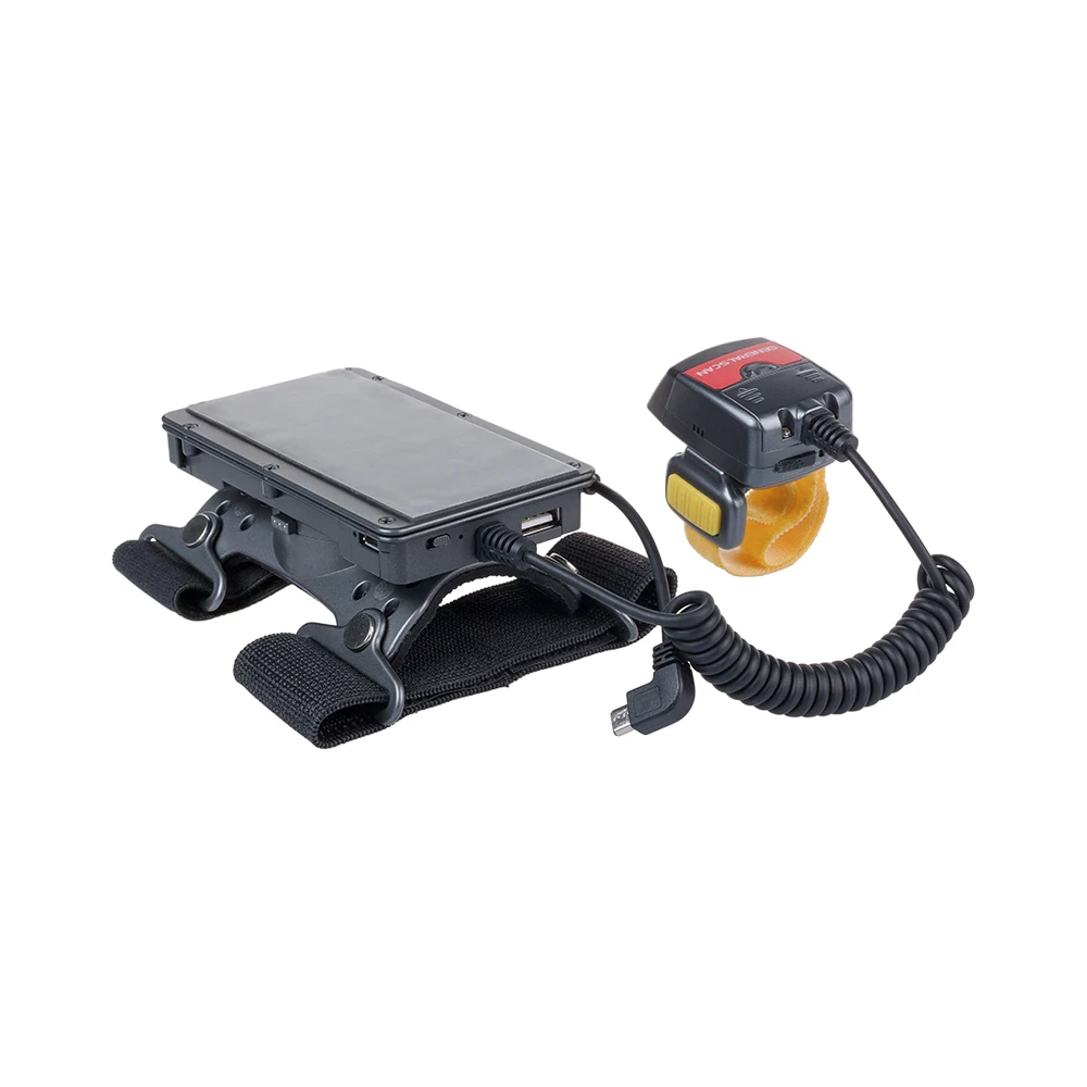 Generalscan GS WT1000-HP 1D الليزر الاتحاد الأوروبي محول الطاقة لبس شارة السلكية البنصر البسيطة الباركود ماسحة لنظام أندرويد جهاز