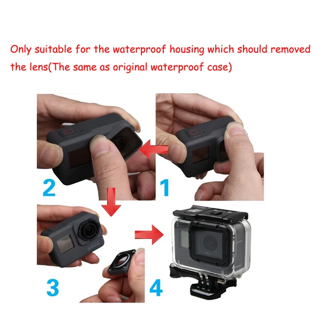 Filtri Subacquei 3 Pezzi Per GoPro Hero 5/6 - Rosso, Rosa, Viola, Per Profondità 5-25m - Foto 10