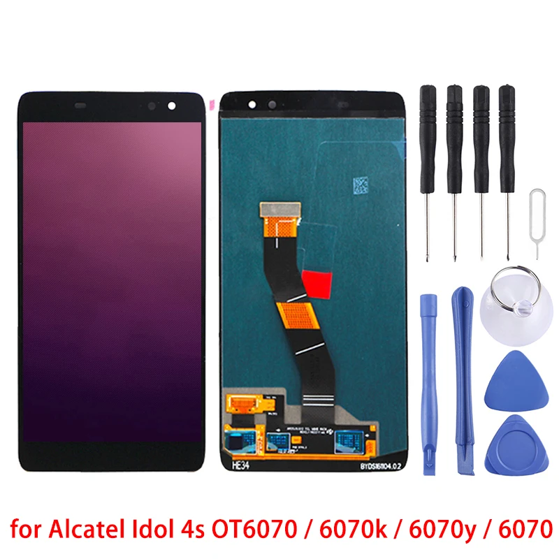 

5.5 inch for Alcatel Idol 4s LCD Screen and Digitizer Full Assembly for Alcatel Idol 4s OT6070 / 6070k / 6070y / 6070 Replacemen