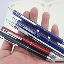 1 шт., 4 цвета чернил, креативная шариковая ручка, шариковая ручка офисная, деловая шариковая ручка, Студенческая подарочная ручка, металлический карандаш 0,5 мм