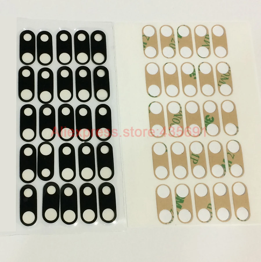 

100Pcs/lot High Quality Rear Back Camera Glass Lens Cover Ring with Adhesive Sticker for iPhone 7 Plus 5.5" Replacement Parts