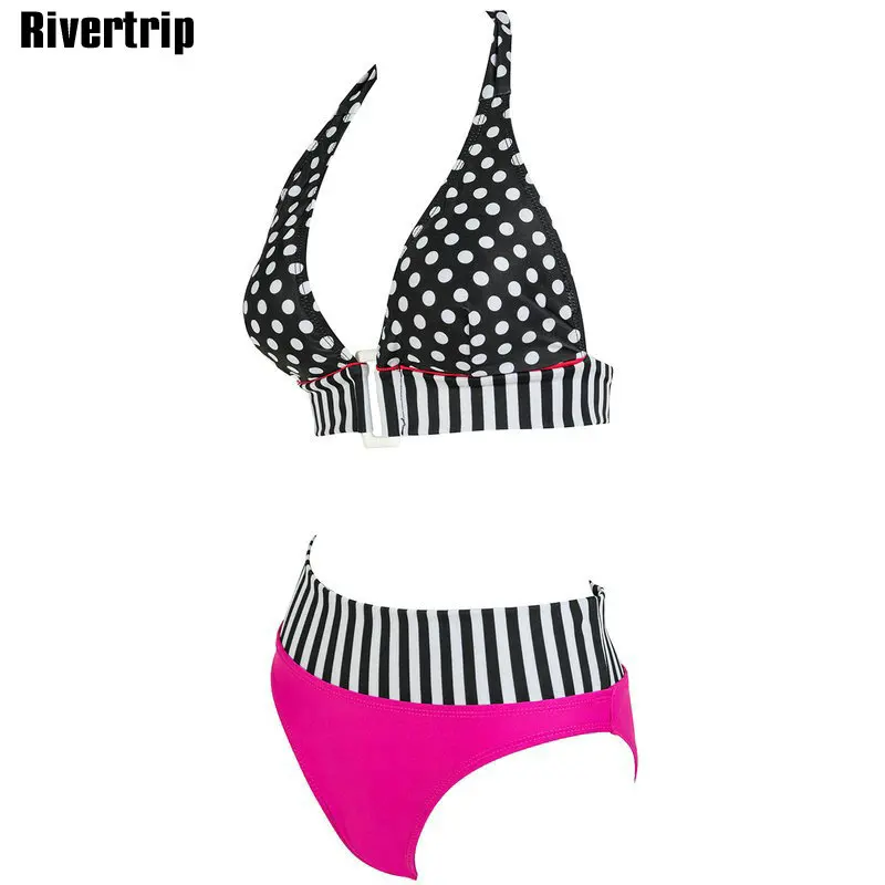 Rivertrip Оформление Bikinis Установить Sexy Купальники Женщины Летний Пляж Купальник