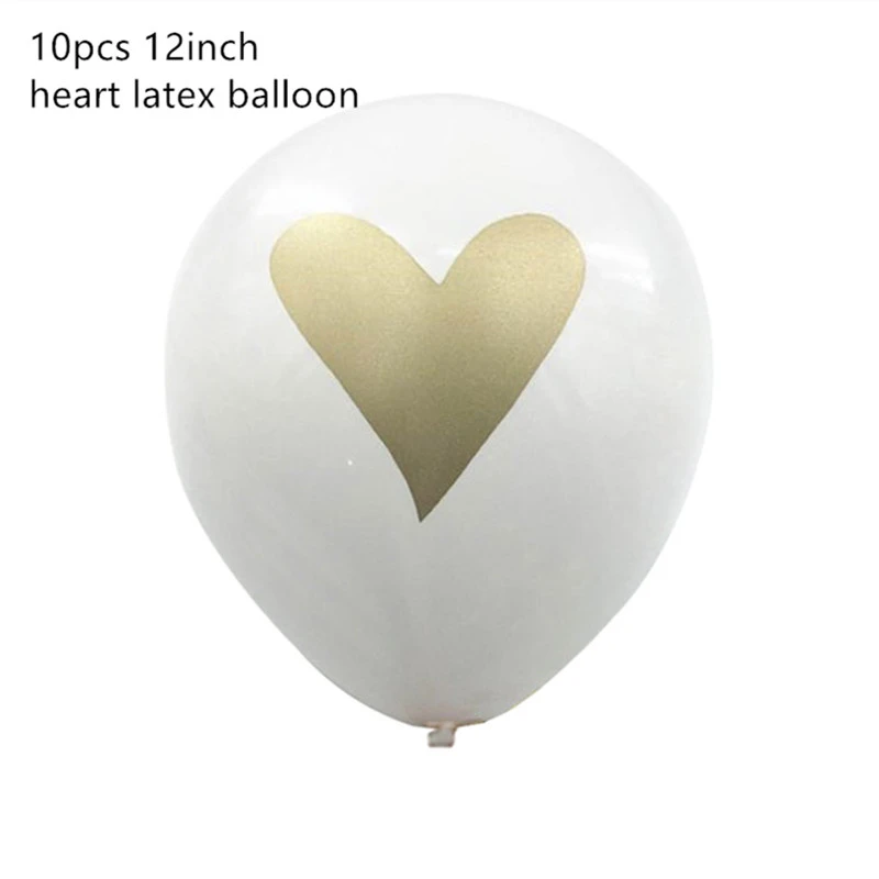 Воздушный шар на день рождения Babyshower, воздушный шар на день рождения для мальчиков/девочек, украшение для вечеринки на день рождения, воздушный шар для детей, декор для детей, воздушные шары - Цвет: 10pcs heart latex