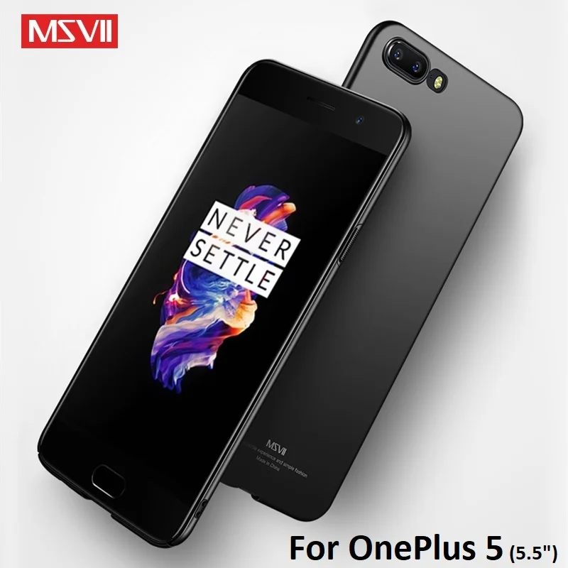 

For OnePlus 5 Case MSVII Brand Luxury Thin Case For OnePlus 5 Cover Full Protection Hard PC OnePlus 5 OnePlus5 Fitted Case