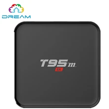 Android Tv Box T95M Android 5.1 OS встроенный 2.4 Г 5 Г wi-fi Smart S905 16.0 Quad-Core 2 ГБ/8 ГБ H.265 4 К media player T95 м