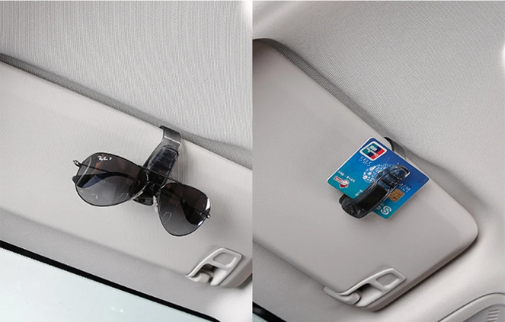 Автомобильный аксессуар солнцезащитный козырек очки клип держатель билета подставка для Renault Koleos, Clio Scenic Megane Duster Captur