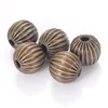 Miasol 10 Pcs Antique Bronze Plated Color Hollow Metal Stripe Round Spacers Beads For Diy Jewelry Making Accessories ► Photo 2/3