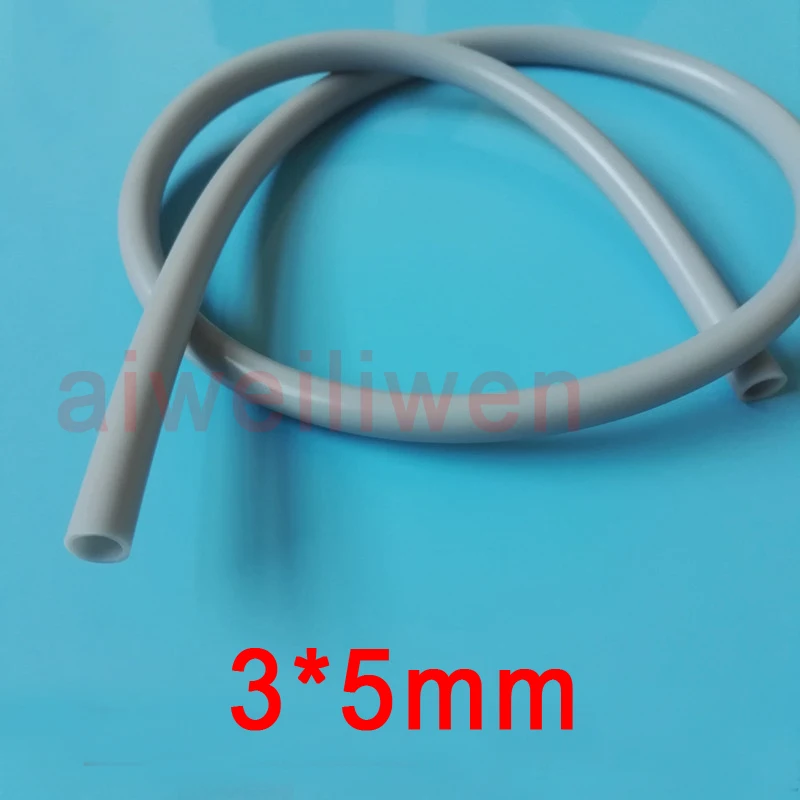 3mm id 5mm od 3x5mm Food Grade gray silicone tube 3 * 5 grey Silicone