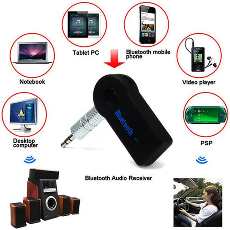 Автомобильный Bluetooth Aux 3 5 мм потоковый автомобильный аудио адаптер музыкальный