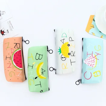 

Stationery Jelly Student Creative Stationery Pencil Bag Small Fresh Fruit Storage Bag Silicone Pencil Case
