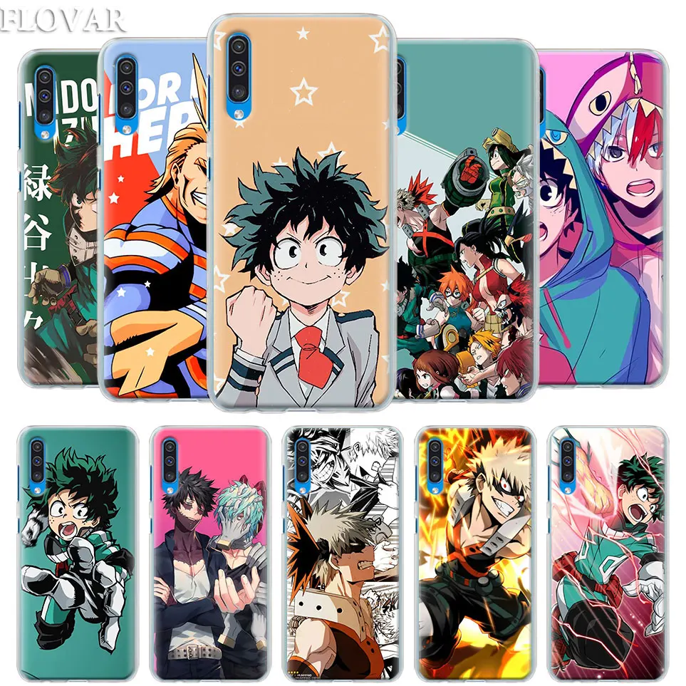 

Boku no Hero Academia Case Cover for Samsung Galaxy A30 A40 A50 A70 A6 A8 Plus A7 A9 2018 M30 Phone Case Coque