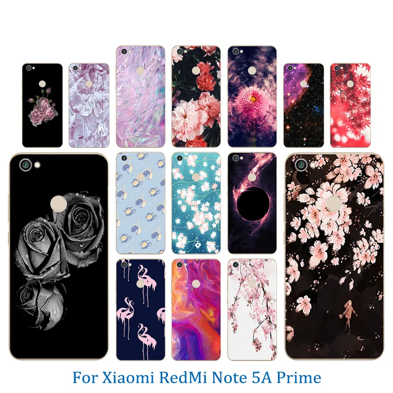 For Xiaomi Redmi Note 5A Prime Fingerprint Coque Silicone Ice Pattern 5.5 inch Back Cover for Hongmi Pro Slim Phone Case |