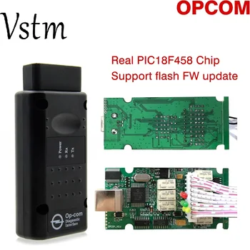 

OBD2 OP-COM V1.70 OPCOM for Opel Car Diagnostic Scanner with Real PIC18f458 for Opel OP COM Diagnostic Tool Flash Firmware