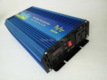 

Fedex DHL UPS Free Shipping, Volt Display AC Inverter Solar Inverter 2500Watt / 2500W 12/24/48VDC to 110/220VAC 5000W Peak