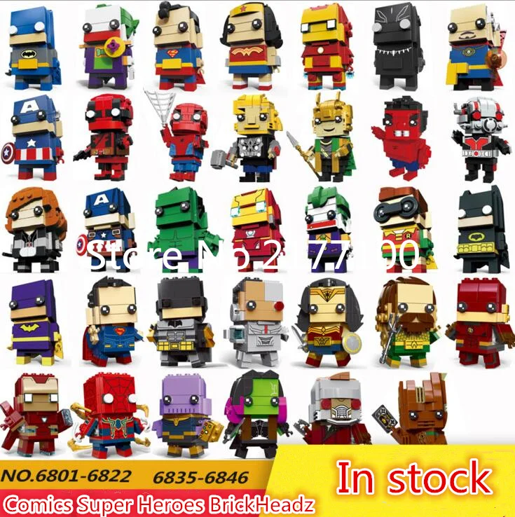 

New Decool Creator series The Comics Super Heroes Figure Model Building blocks set classic Thanos BrickHeadz Toys