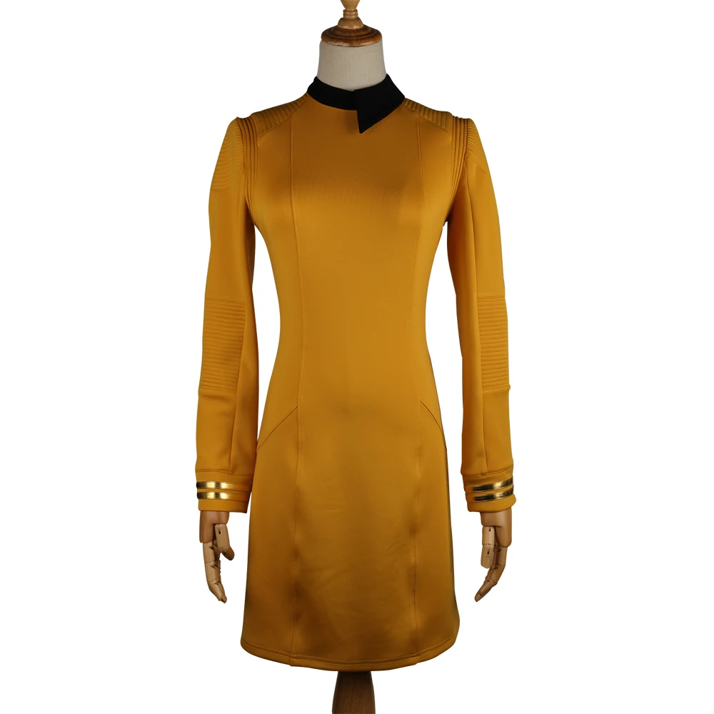 New Star Trek Discovery Season 2 Starfleet Commander Female Uniform Dress Badge Costumes Woman Adult Cosplay Costume (5)