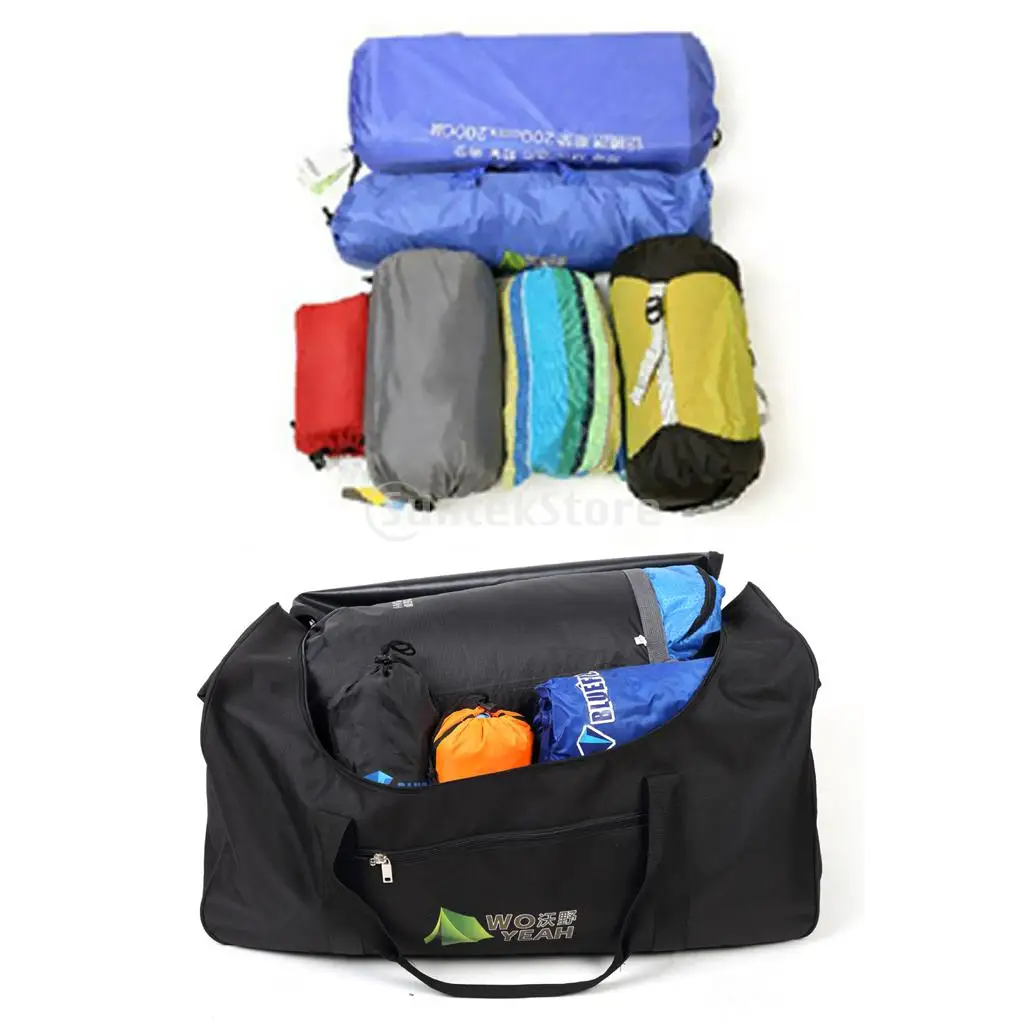 Large Awning Tent Storage Bag Camping Sleeping Gear Holder Travel Duffel Shoulder Backpack for Foldable Table Chair Organizer
