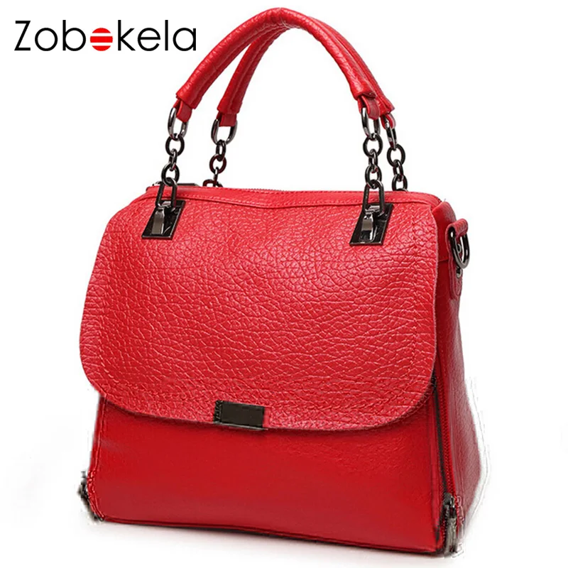 

Zobokela women messenger bags chain shoulder bag designer handbags high quality brand women leather handbags tote bag bolsos