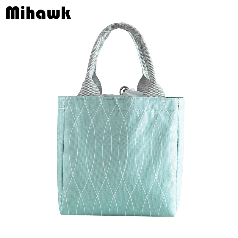 

Mihawk Portable Cooler Thermal Lunch Bag Women Picnic Eco-Friendly Bento Tote Insulation Family Fruit Food Fresh Zip Pouch Stuff