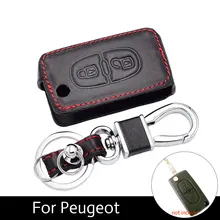2 Button Keys Flip Leather Case for PEUGEOT RCZ 206 207 306 307 308 407 408 Citroen C2 C3 C4 C5 Quatre Car Keys Cover 2018 hot sale sale words car case for citroen c2 c4 c5 ds 3 4 5 ds6 ds5 peugeot 307 206 308 207 406 408 301 trim board sub