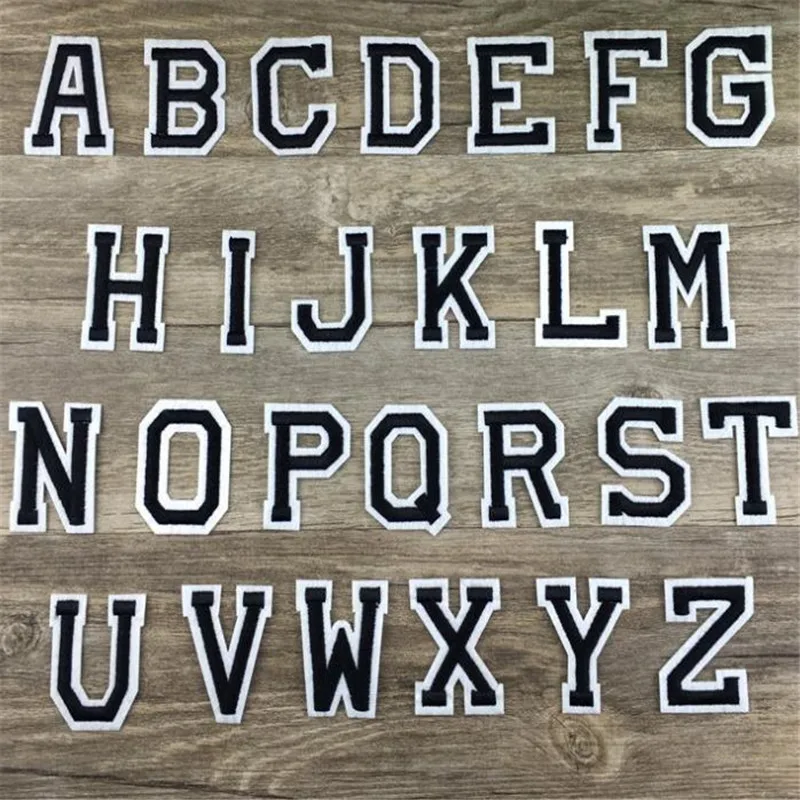 

Clothing diy embroidery badge iron on patch deal with it name letters patches for clothe badge stickers fabric free shipping