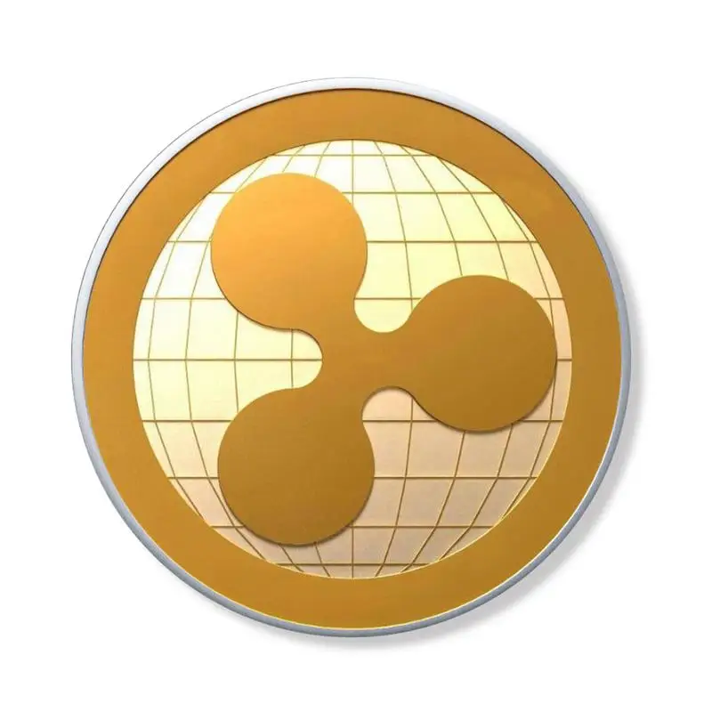 Ripple Coin Collection Commemorative Coin Golden & Silver Dual Colors Non-Currency Electroplate Collection BitCoin Souvenir