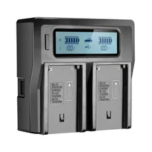 SANGER NP-F970 Dual Channel Digital Camera Battery Charger LCD Display for Sony NP-F550 F750 F960 NP-FM50 FM500H QM71D QM91D SANGER NP-F970 Dual Channel Digital Camera Battery Charger LCD Display for Sony NP-F550 F750 F960 NP-FM50 FM500H QM71D QM91D