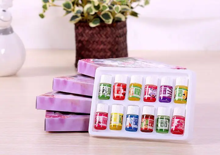 

12 bottle 3ml Pure Essential Oils set Fragrance Air care Watersoluble Essential Oils For Aromatherapy Lemongrass Oil diffuser