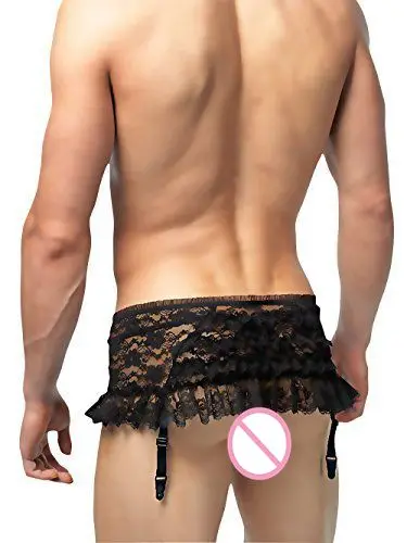 

Sexy garter men's thongs Stripe Sissy panties pouch bikini Jockstrap men thong tanga hombre boyshorts Underpants
