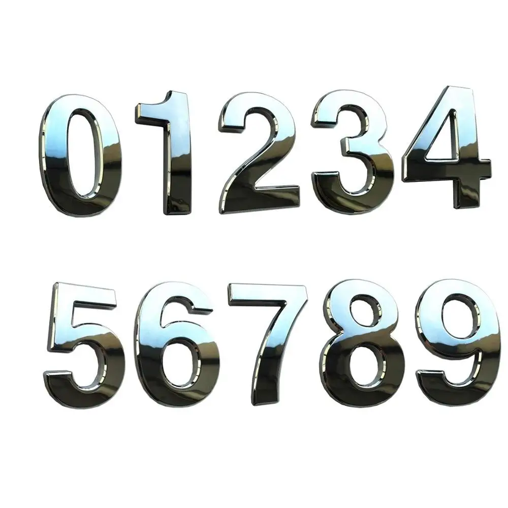 2 75 Inch 3d Mailbox Number Stickers Self Adhesive Door Address Numbers Bronze Number 1 Mailboxes Accessories Tools Home Improvement