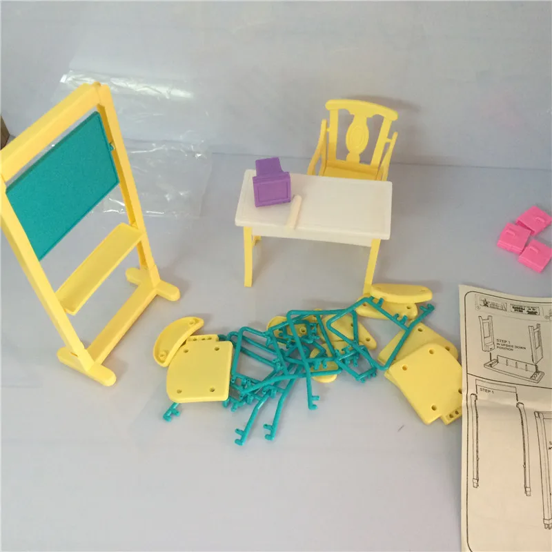 Миниатюрная классная мебель мини аксессуары для куклы Барби дом Классические игрушки для девочек