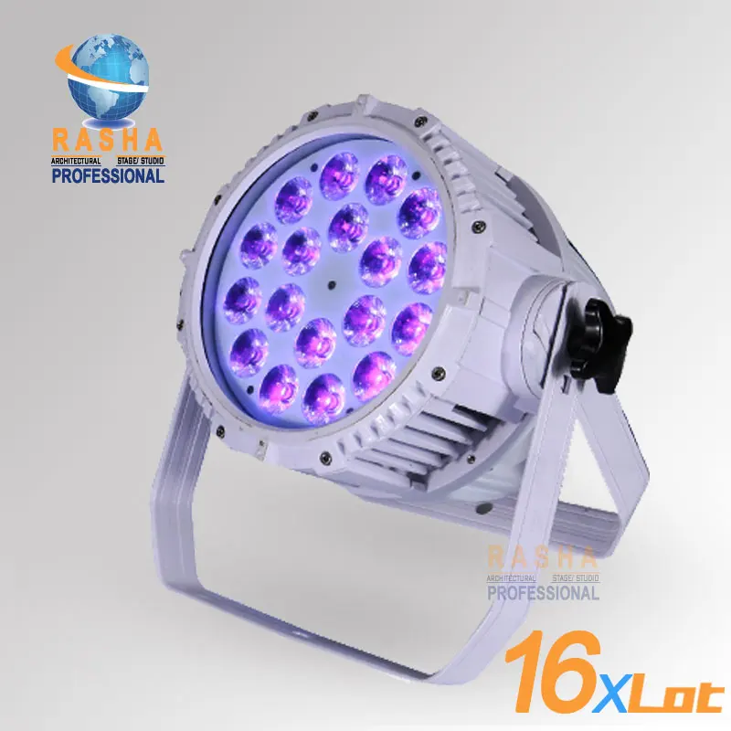 

16X LOT Rasha Hex IP65 18pcs*18W 6in1 RGBAW UV Waterproof LED Par Light,LED Par Projector,Outdoor Stage Light