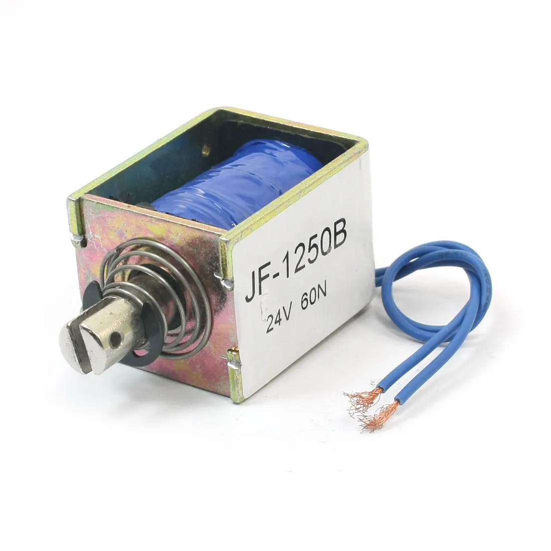 

UXCELL Jf-1250B Dc24v 60N/10Mm Pull Push Open Frame Linear Motion Plunger Return Solenoid Electromagnet