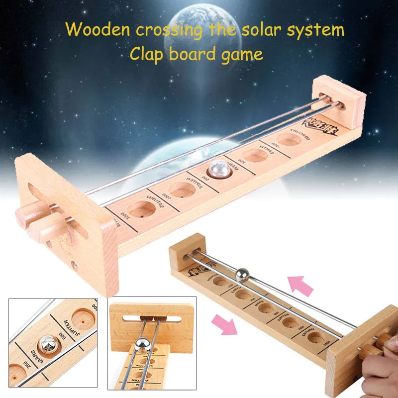 Leg Vise Ball Solar System Toy Wooden Decor Practice Hobby Board Game Safe Material Diy Gift Interesting