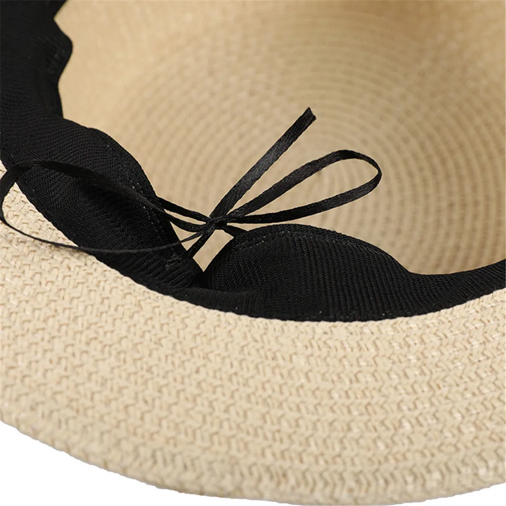 ВС шляпы для женщин Летняя соломенная шляпа Кепка Панама Стиль Измельчаемые солнце пляж Леопардовый берет T424