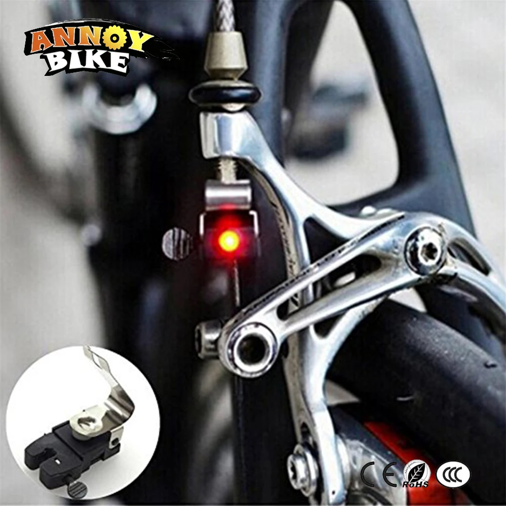

MTB Mini V Brake Bike Light Nano Tail Rear Bicycle Light Cycling LED Light High Brightness Waterproof lamp Cycling Accessories