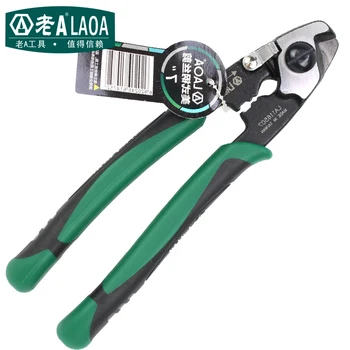 

LAOA 7 Inch Wire Rope Cut Scissors Wire Cutters Multifunction American Type CR-MO Aviqtion Linesman Snips LA116507