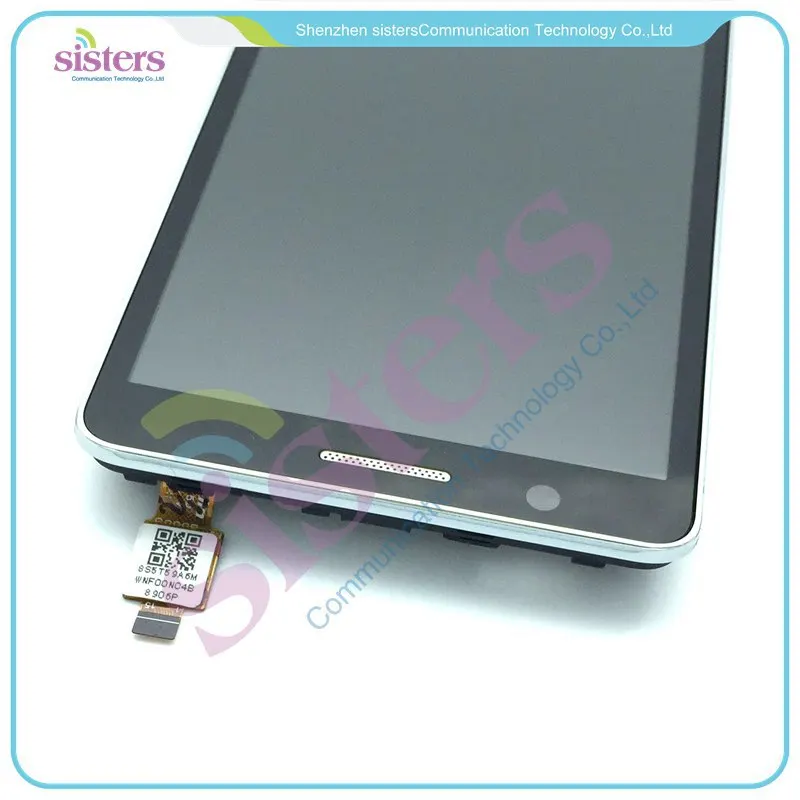 LEN0033 Black White Original Full LCD Display Touch Screen Digitizer Assembly With Frame Replacement Repair Parts For Lenovo A536 (5)