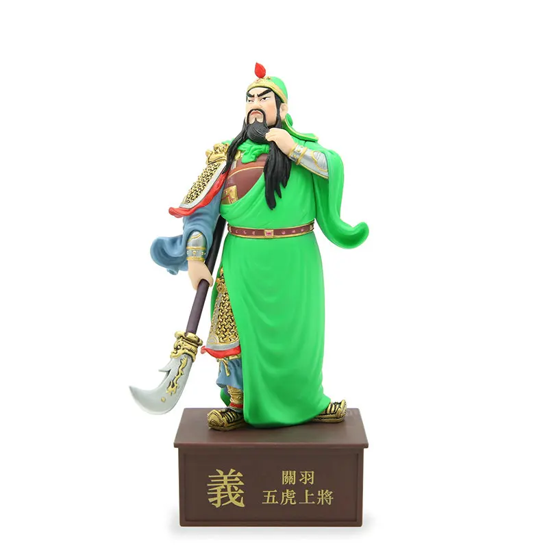 15 см оригинальные три царства игрушечные фигурки ZhugeLiang LiuBei Guan Yu Куклы Аниме фигурки украшения детские игрушки для мальчиков подарки на день рождения - Цвет: Guan Yu