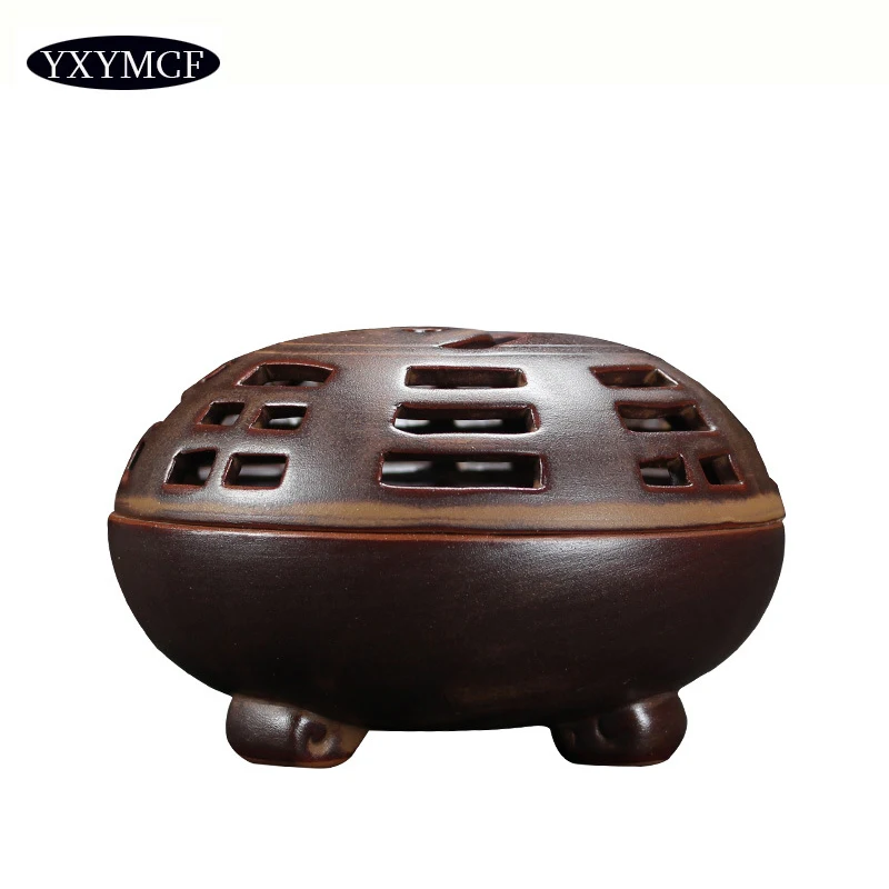Tai Chi Gossip Coil Incense Burner Ceramic Monk Set Buddhist 4 Hours Ring Base for Home Decor Holder | Дом и сад