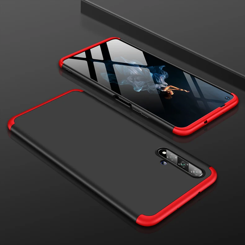 KEYSION Ốp Điện Thoại Cho Huawei Honor 20 Pro 20i 10i 8X Max Mờ Cứng PC 3 trong 1 Chống Sốc Lưng bao da Dành Cho Huawei Nova 5 Pro 5I waterproof case for huawei