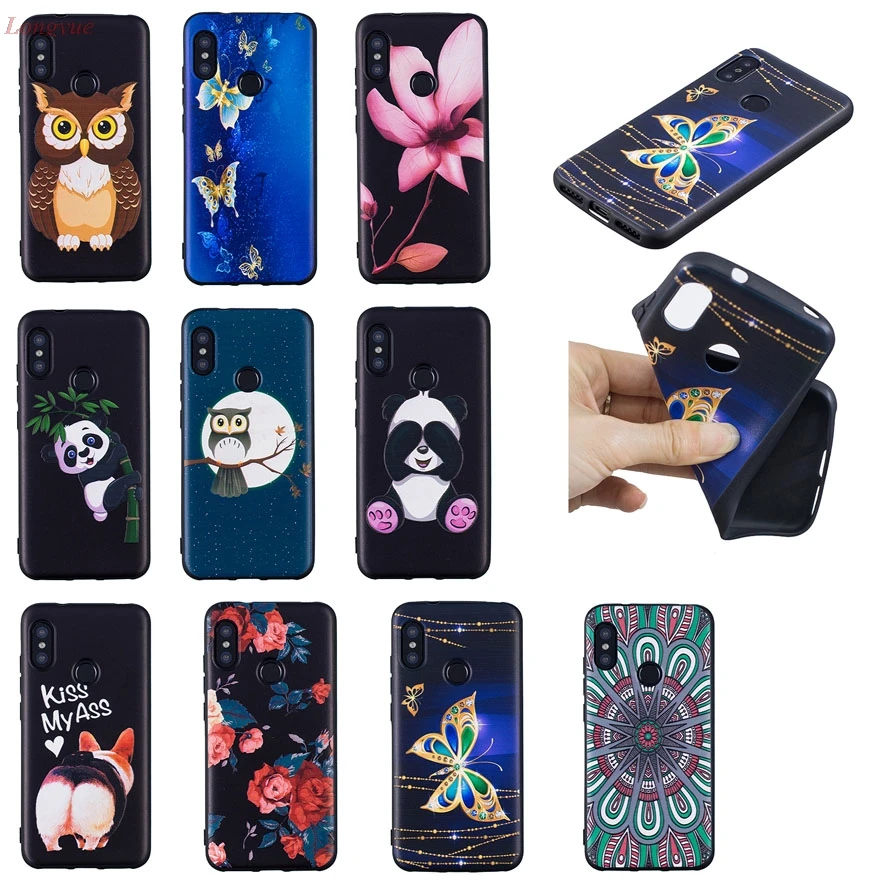 fashion Soft Silicone TPU case for Xiaomi Redmi 6 Pro on sFor Coque A 2 Lite Back phone cases cover Capa |